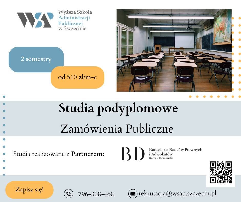 Zamówienia publiczne - studia podyplomowe w WSAP
