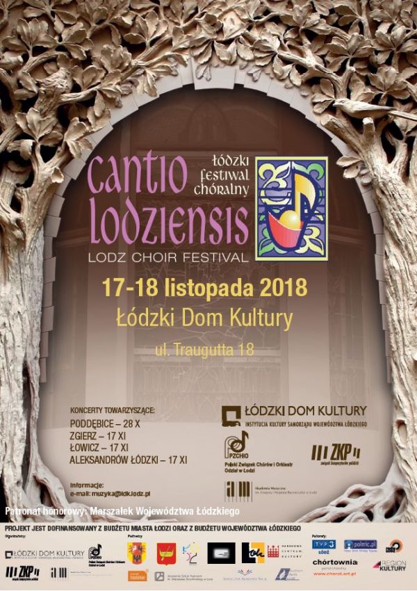 SAN zaprasza na Łódzki Festiwal Chóralny - Cantio Lodziensi