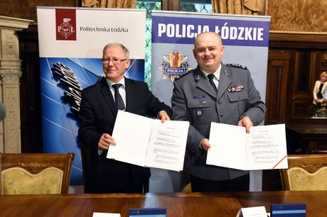 Politechnika Łódzka podpisała umowę o współpracy z Komendą Wojewódzką Policji w Łodzi